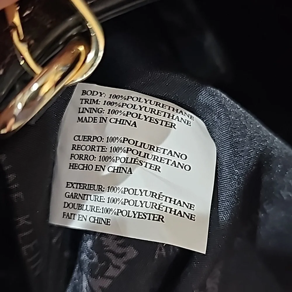 Anne Klein Logo Midi Satchel Black